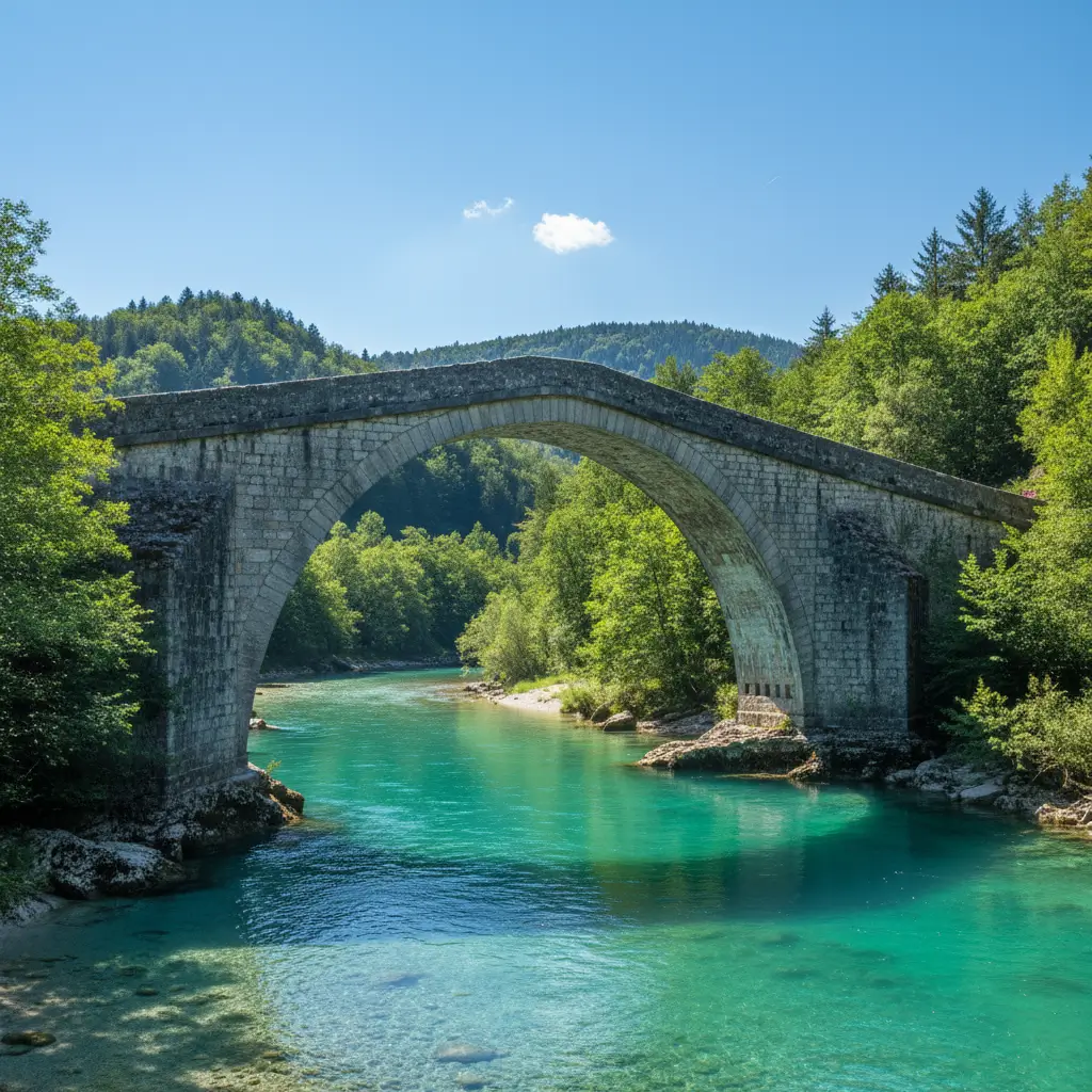 Napoleon Bridge over the Soča River, Kobarid
