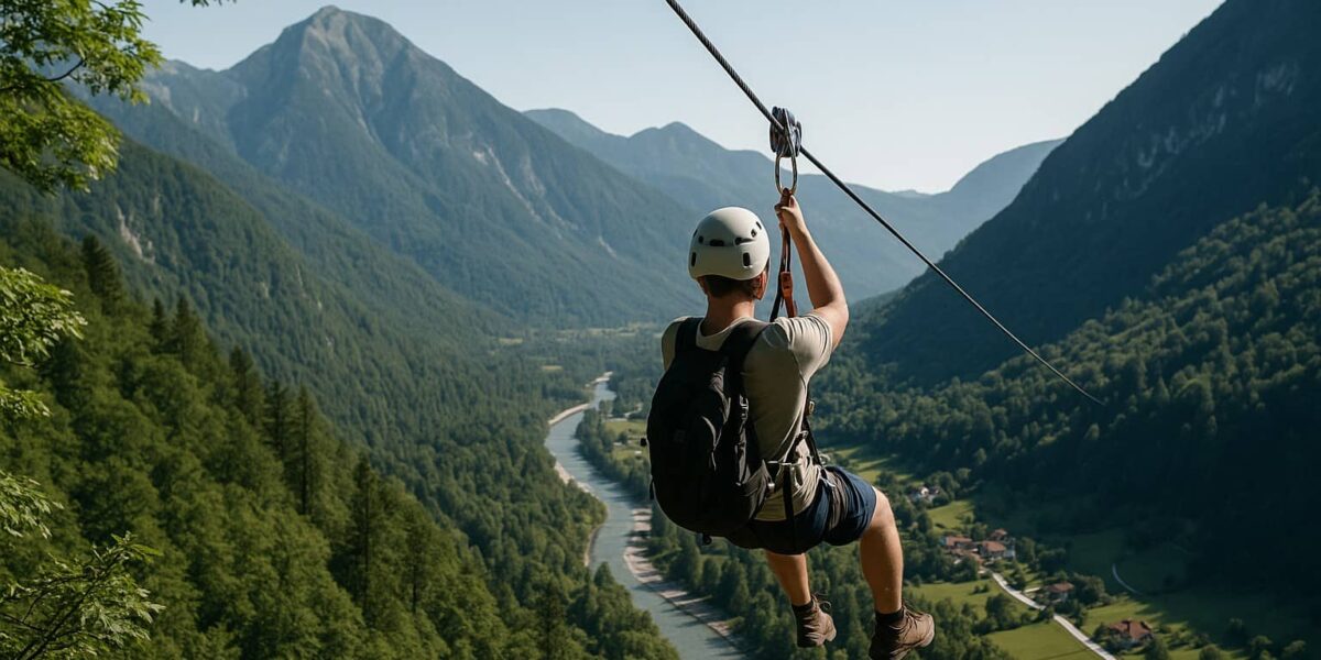 Zipline in Slovenia