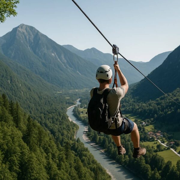 Zipline in Slovenia