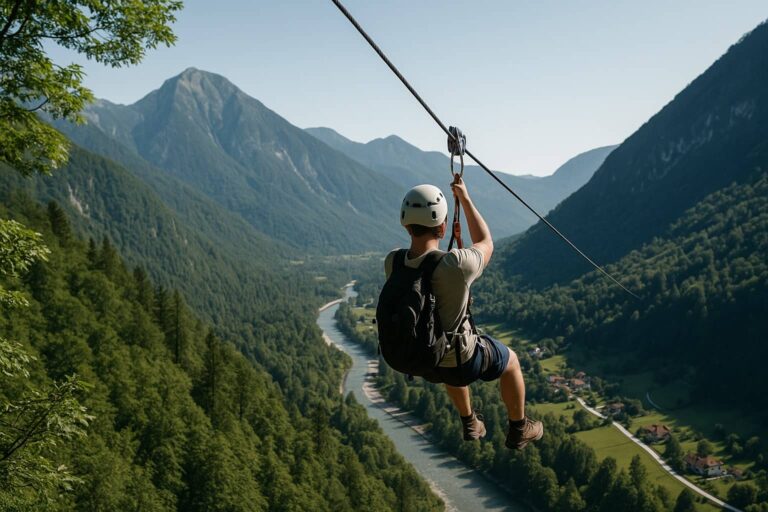 Zipline in Slovenia
