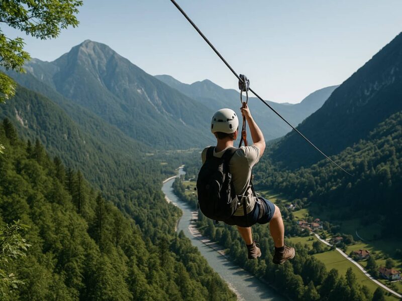 Zipline in Slovenia